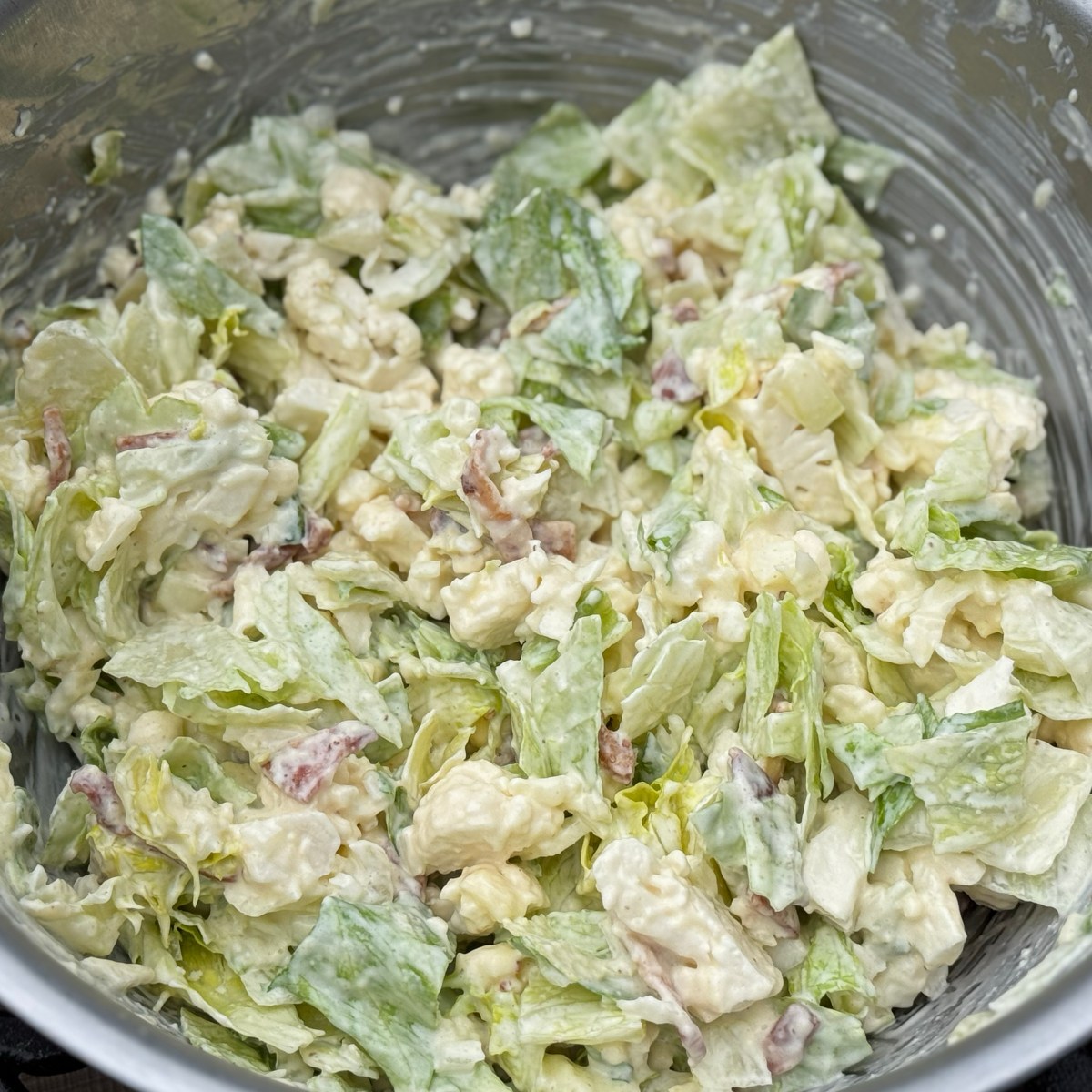 Overnight Lettuce Bacon&nbsp;Salad
